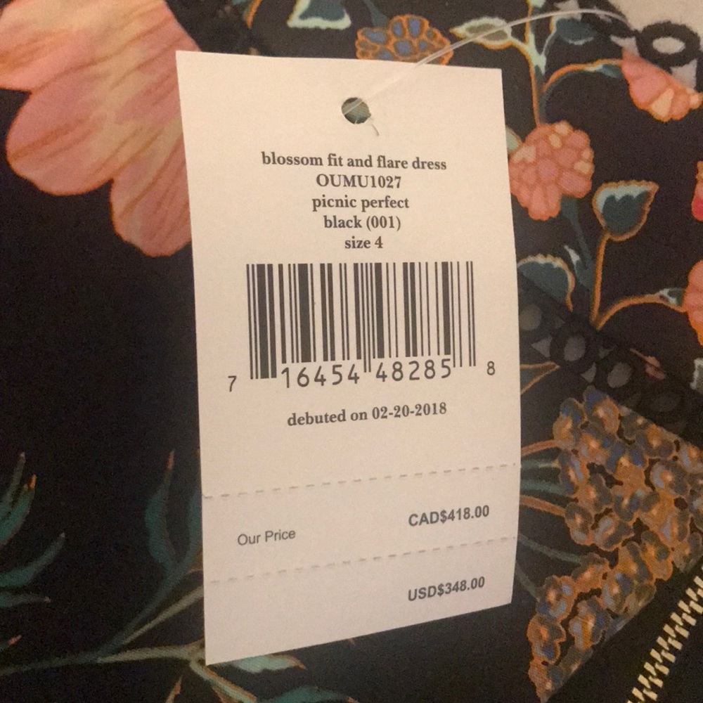 New Kate Spade♠️ Mixed Blossom Fit-and-Flare Dress - Picture 7 of 7